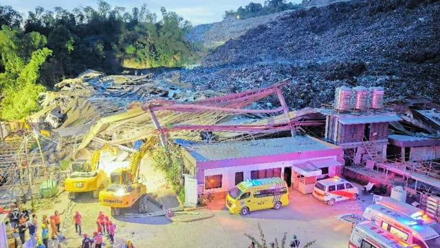 2026年1月8日、フィリピン・セブ島の州都セブ市で崩壊したごみの山