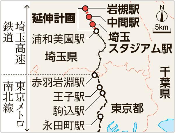 延伸計画の地図