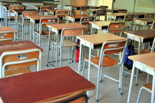 画像：人がいない教室