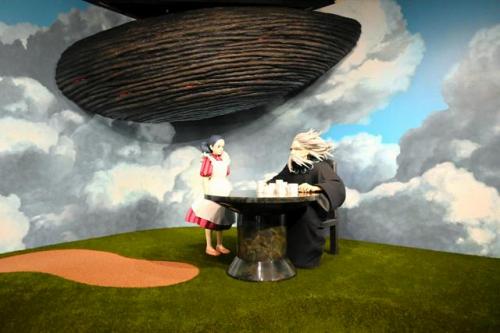 新しく登場した「君たちはどう生きるか」の一場面の展示（Ｃ）Studio　Ghibli