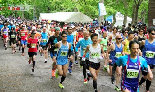 千歳JAL国際マラソンの様子